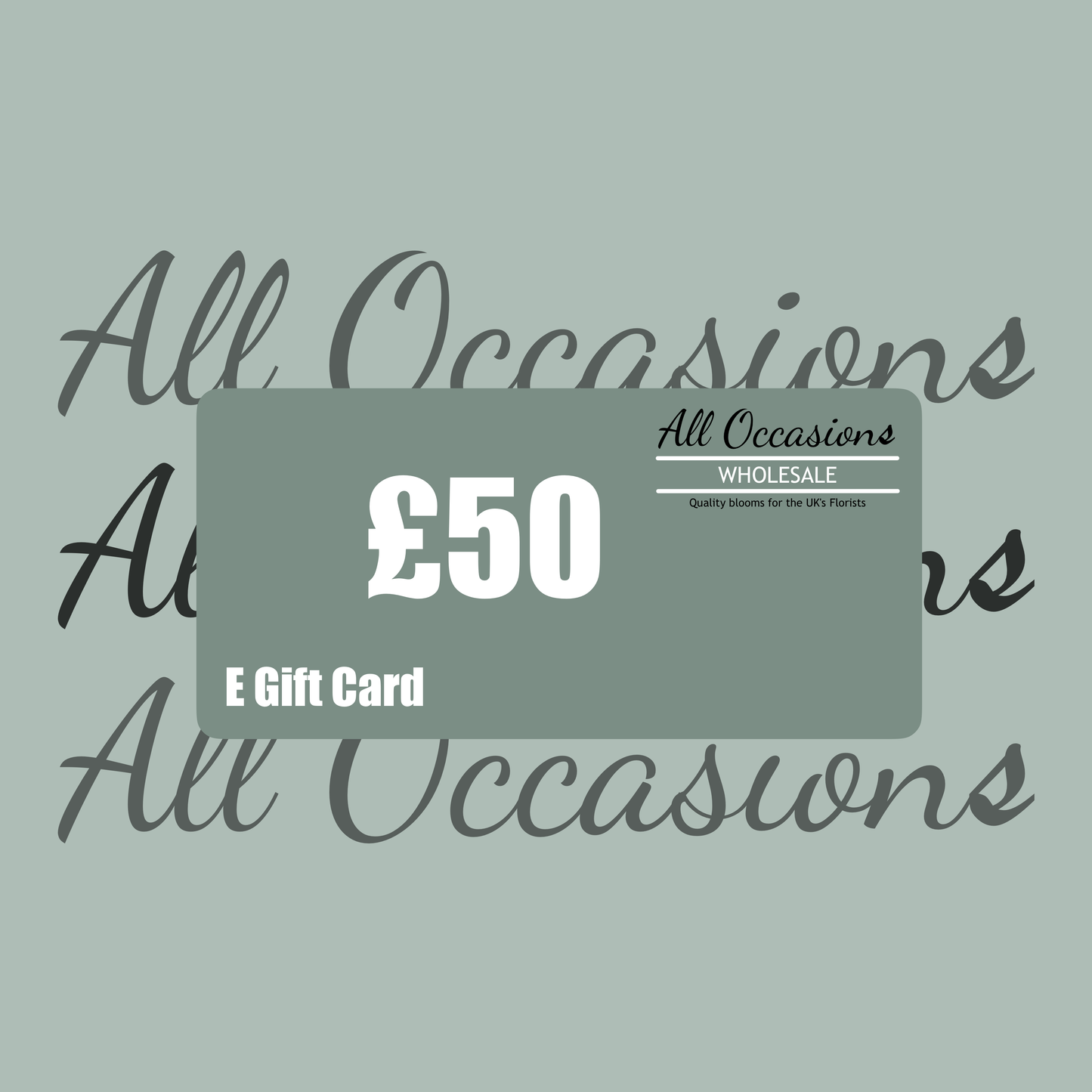 All Occasions Wholesale E-Gift Card