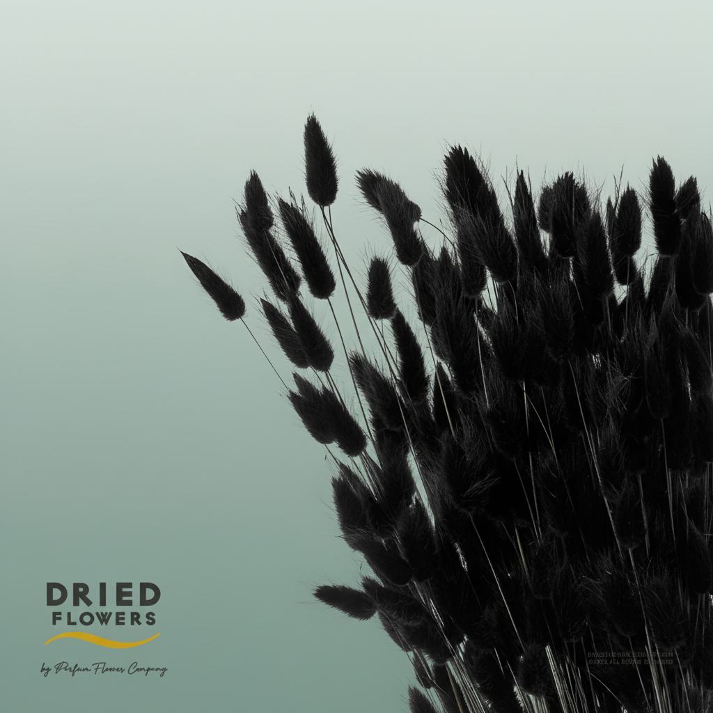 Dried Bleached Lagurus Black