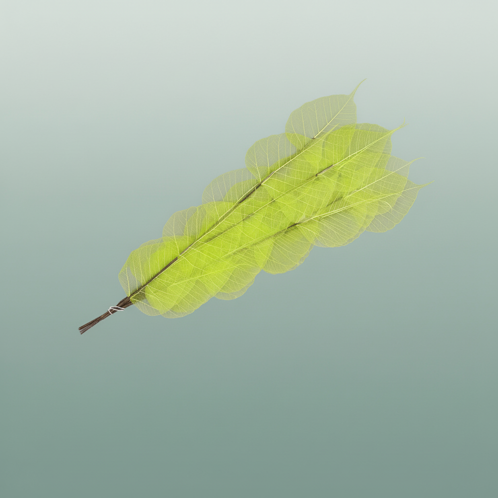 Dried Bleached Ficus Stem Green