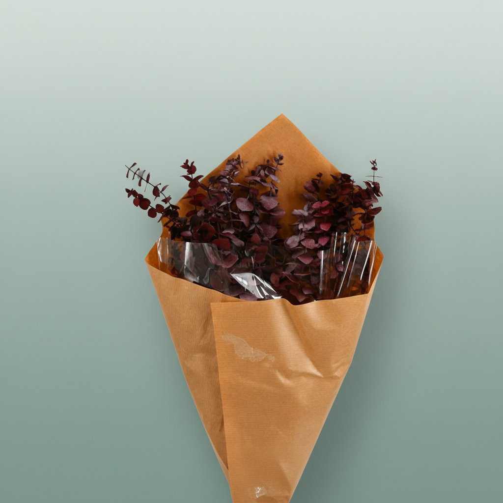 Pres Eucalyptus Baby Red Bouqet