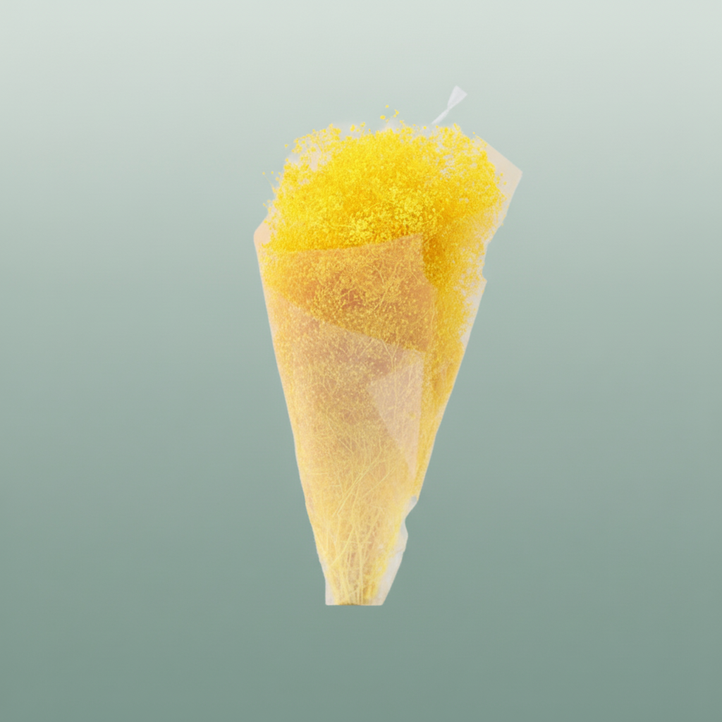 Pres Gypsophila Mini L Yellow