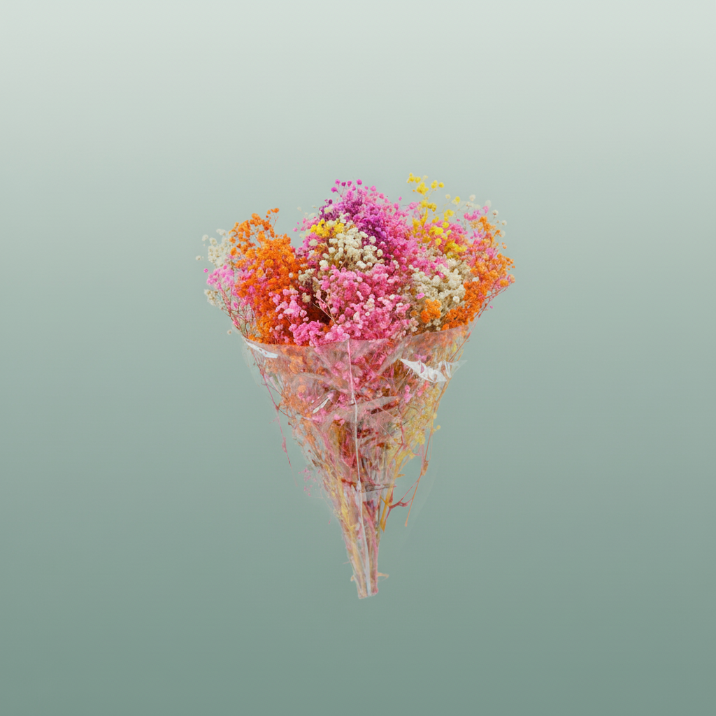 Pres Gypsophila Bouquet Mix Rainbow