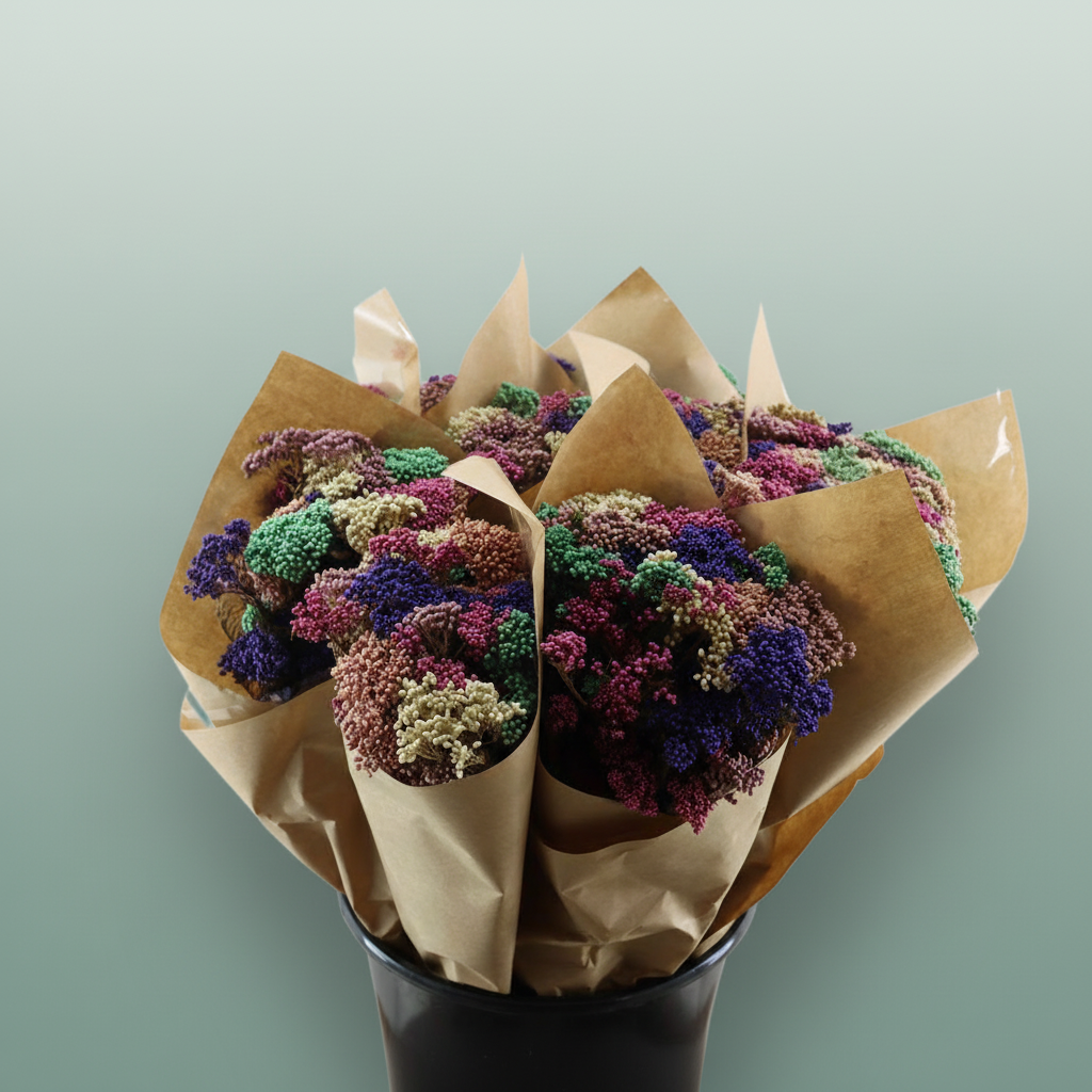 Dried Bouquett Riceflower Mix Lilac