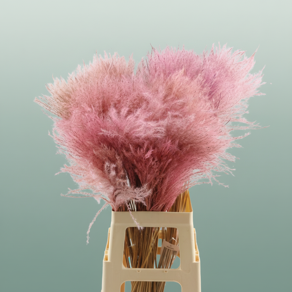 Dried Stipa Feather Baby Pink