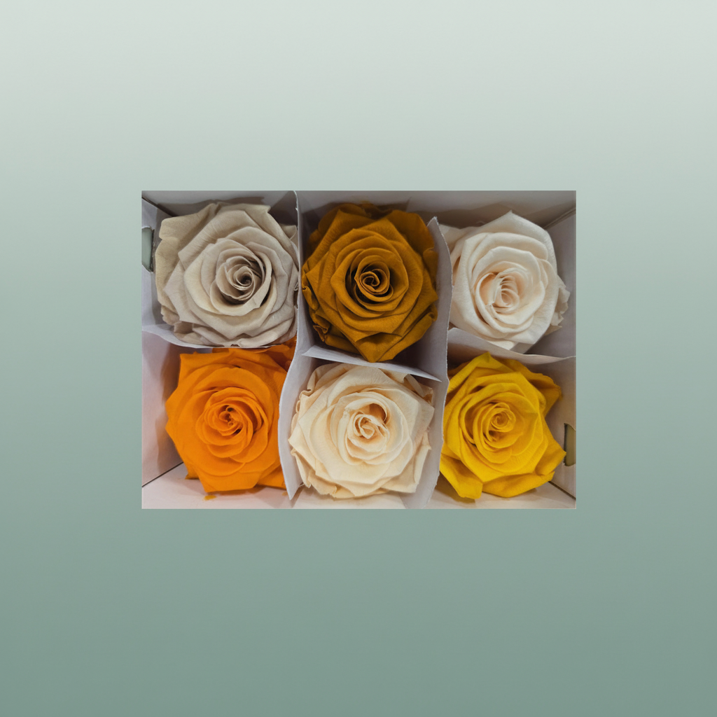 Rose Preserved Classic Mix Orange