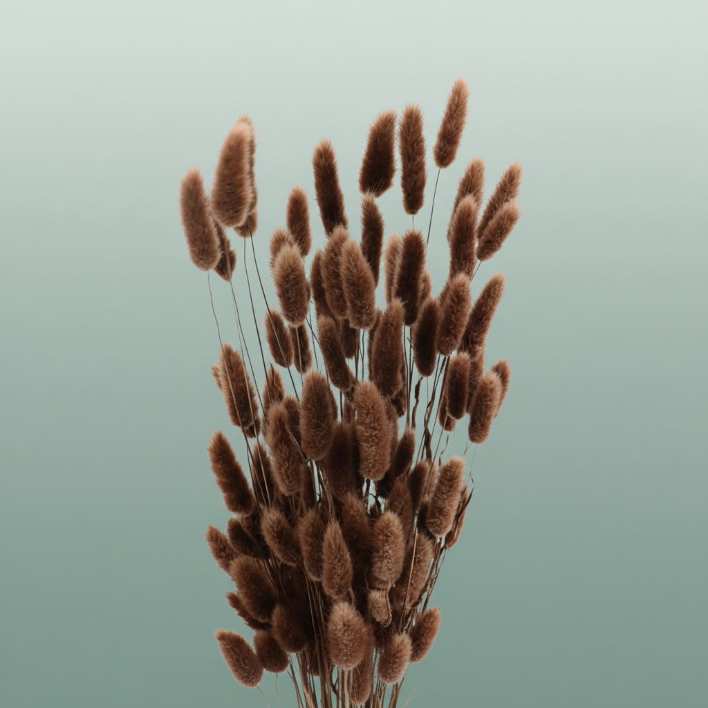 Dried Lagurus Dark Brown