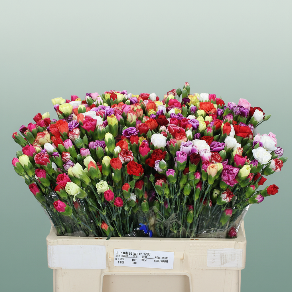 Carnation Spray Mixed In Bunch