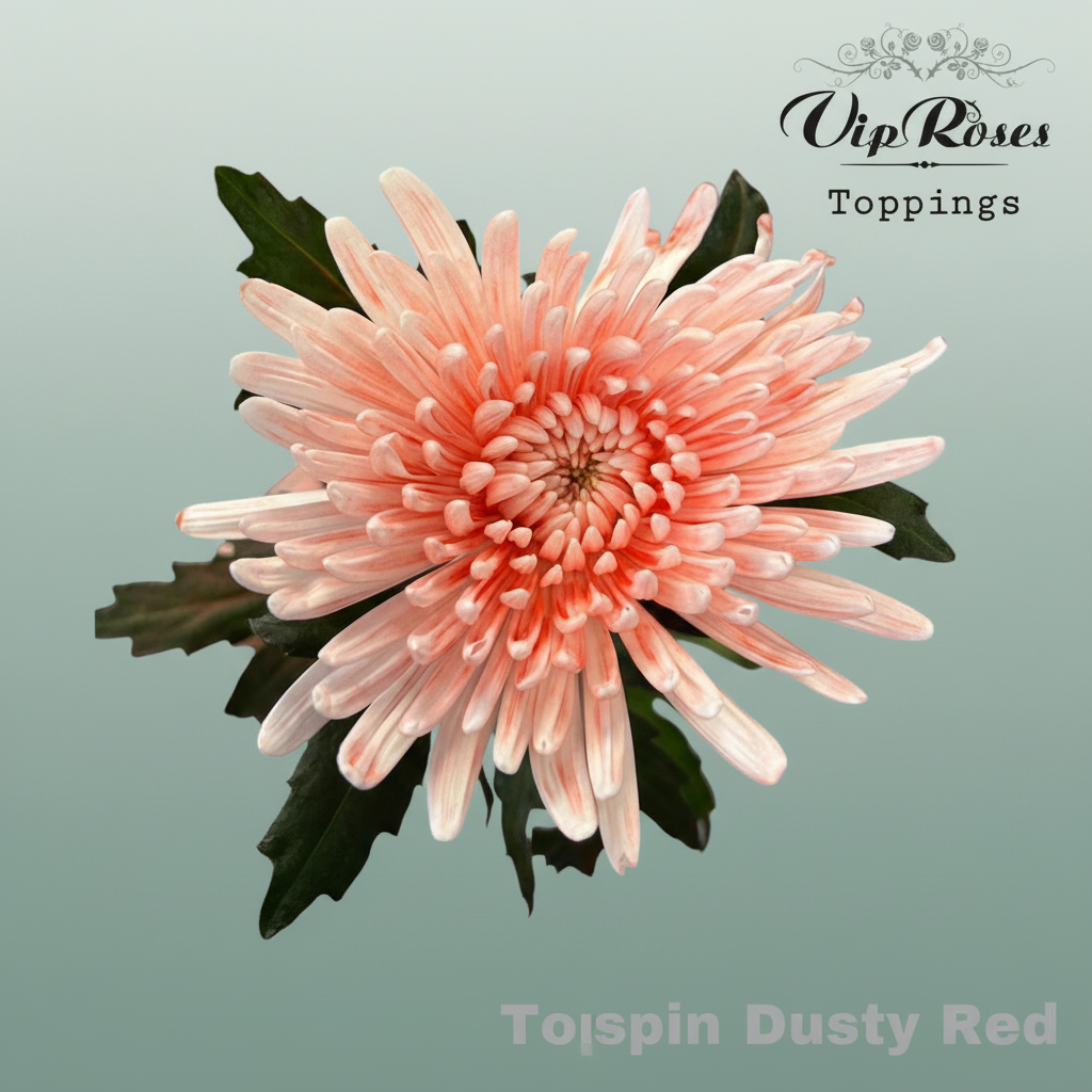 Chrysanthemum G Dyed Topspin Dusty Red