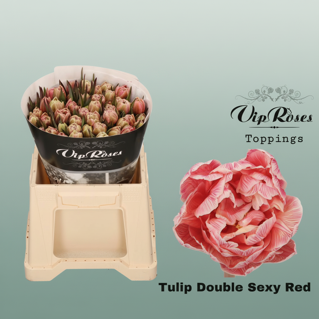 Tulip Dyed Double Sexy Red
