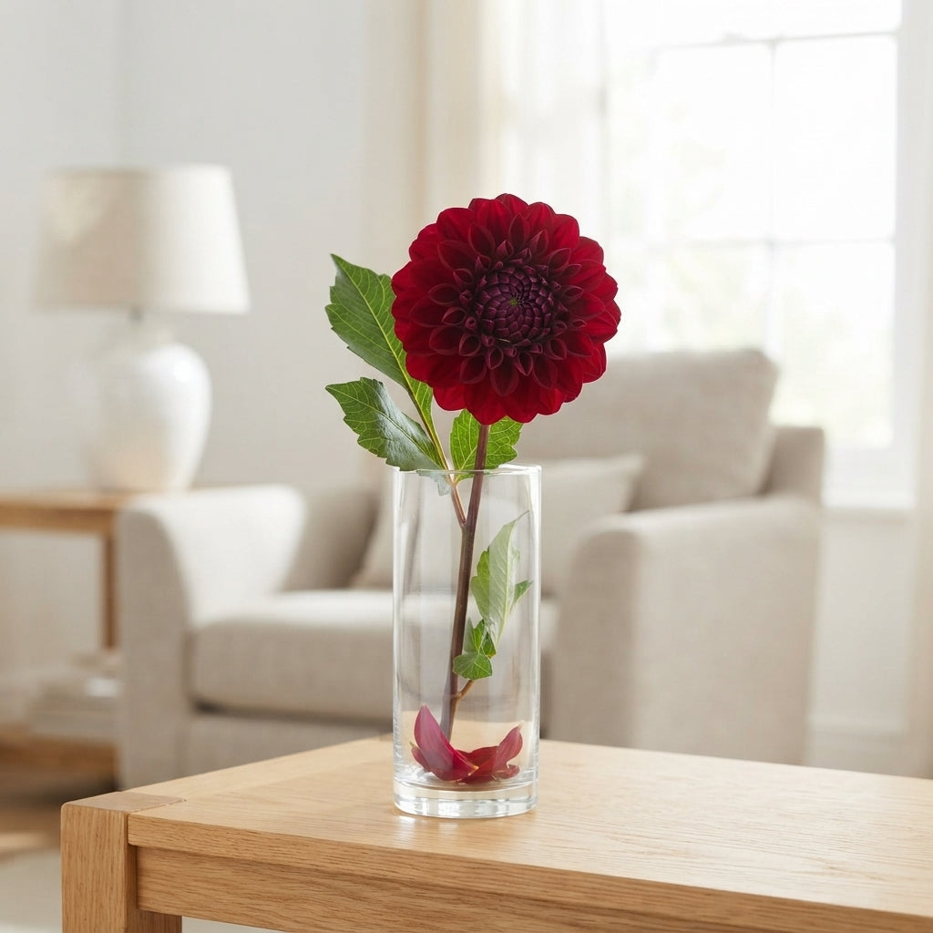 Red Runner Dahlia Stems – 60cm