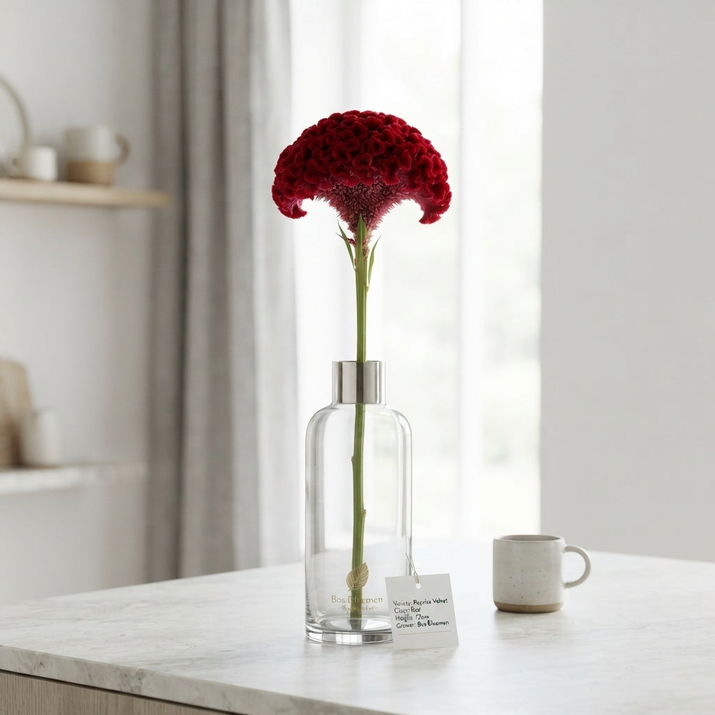 Red Celosia ‘Reprise Velvet’ – 72cm Stems