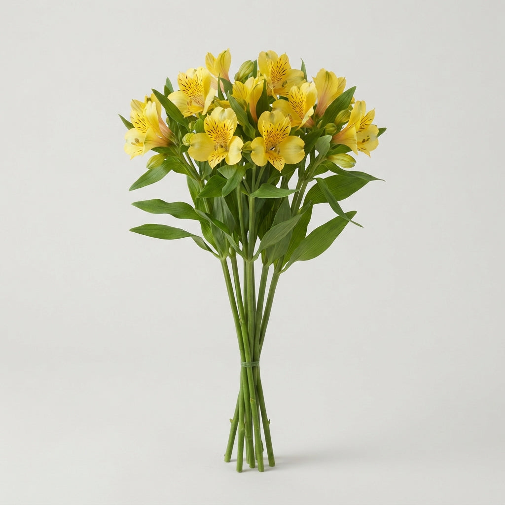Yellow Alstroemeria Cut Flowers