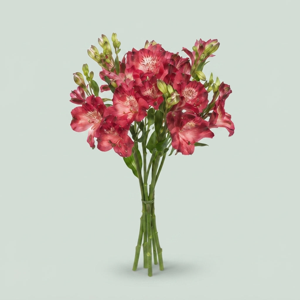 Red Alstroemeria ‘Tessenoa’ Cut Flowers – 75cm