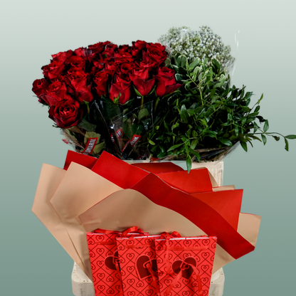 D.I.Y Dozen Red Roses