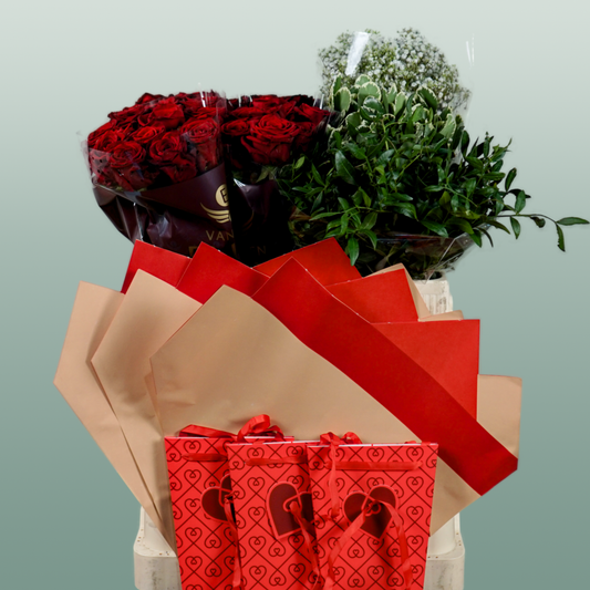 D.I.Y Dozen Red Roses