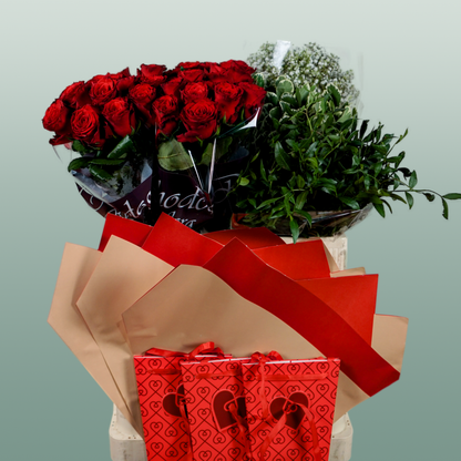 D.I.Y Dozen Red Roses