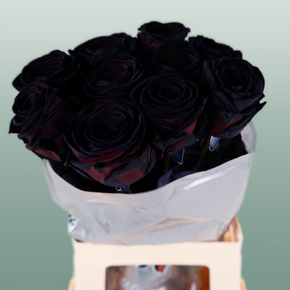 Rose Dyed Black (20 Stems)