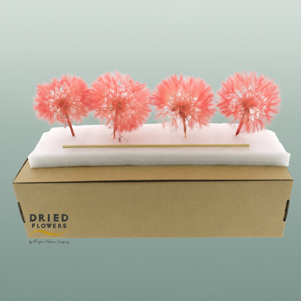 Dried Bleached Dandelion Red