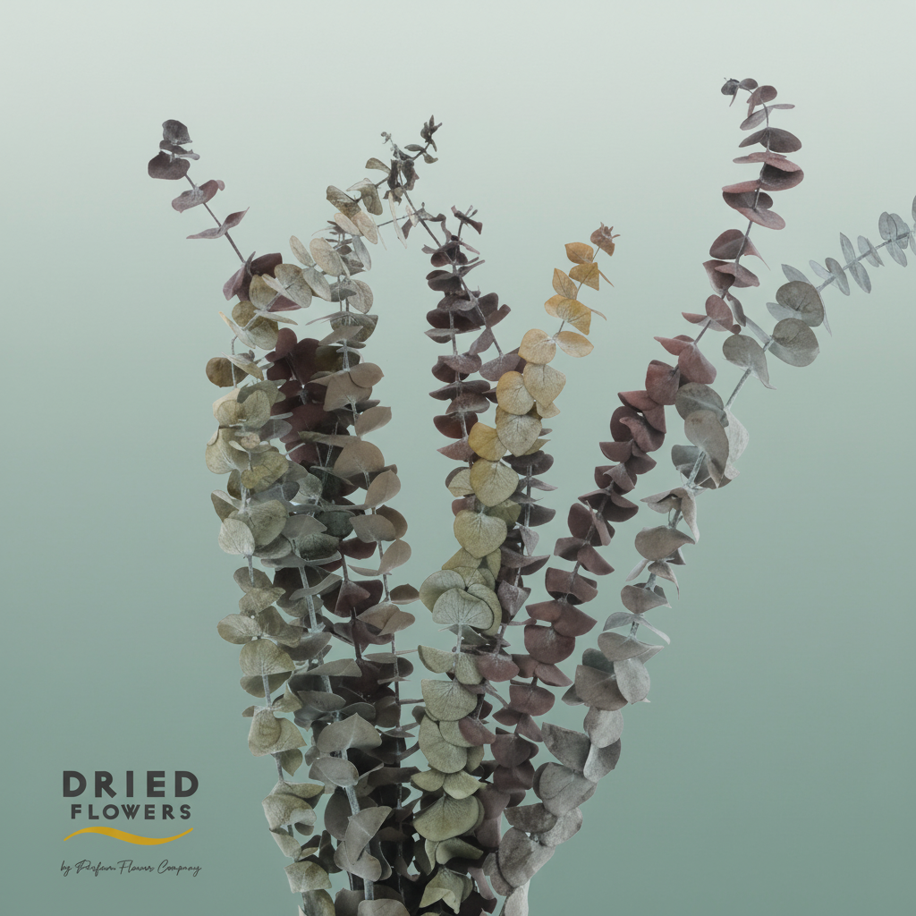 Dried Bleached Eucalyptus Baby Blue Dark Autumn