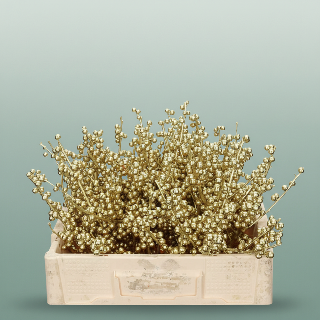 Ilex Berry Dyed Antique Gold