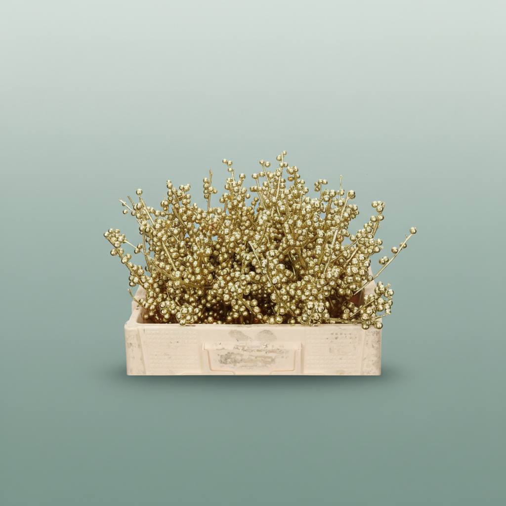 Ilex Berry Dyed Metallic Blue