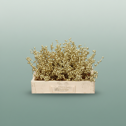 Ilex Berry Dyed Metallic Blue