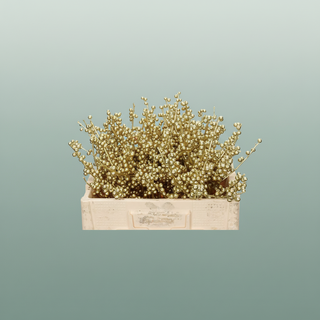 Ilex Berry Dyed Metallic Blue