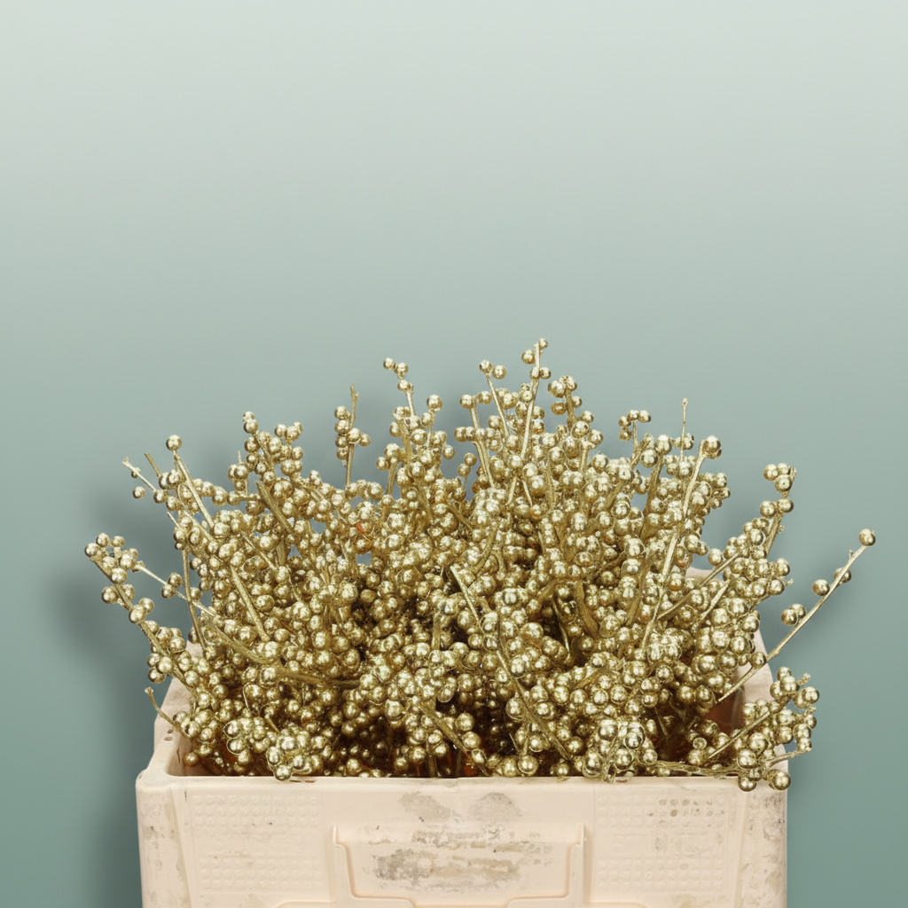 Ilex Berry Dyed Silver