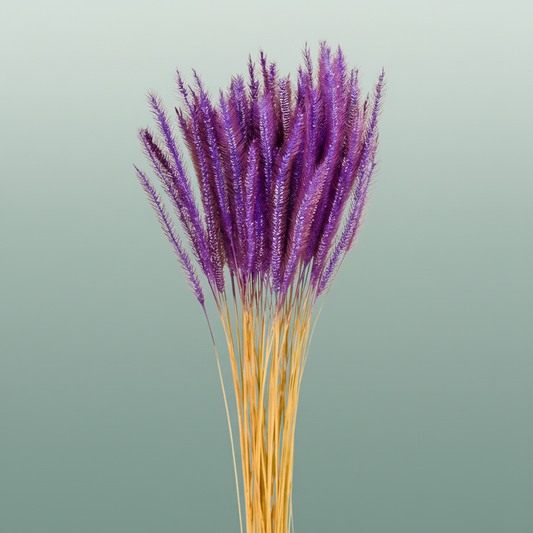 Dried Soft Silk Worms Purple