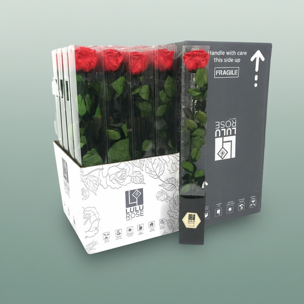 Rose Preserved Stem Passionate Red