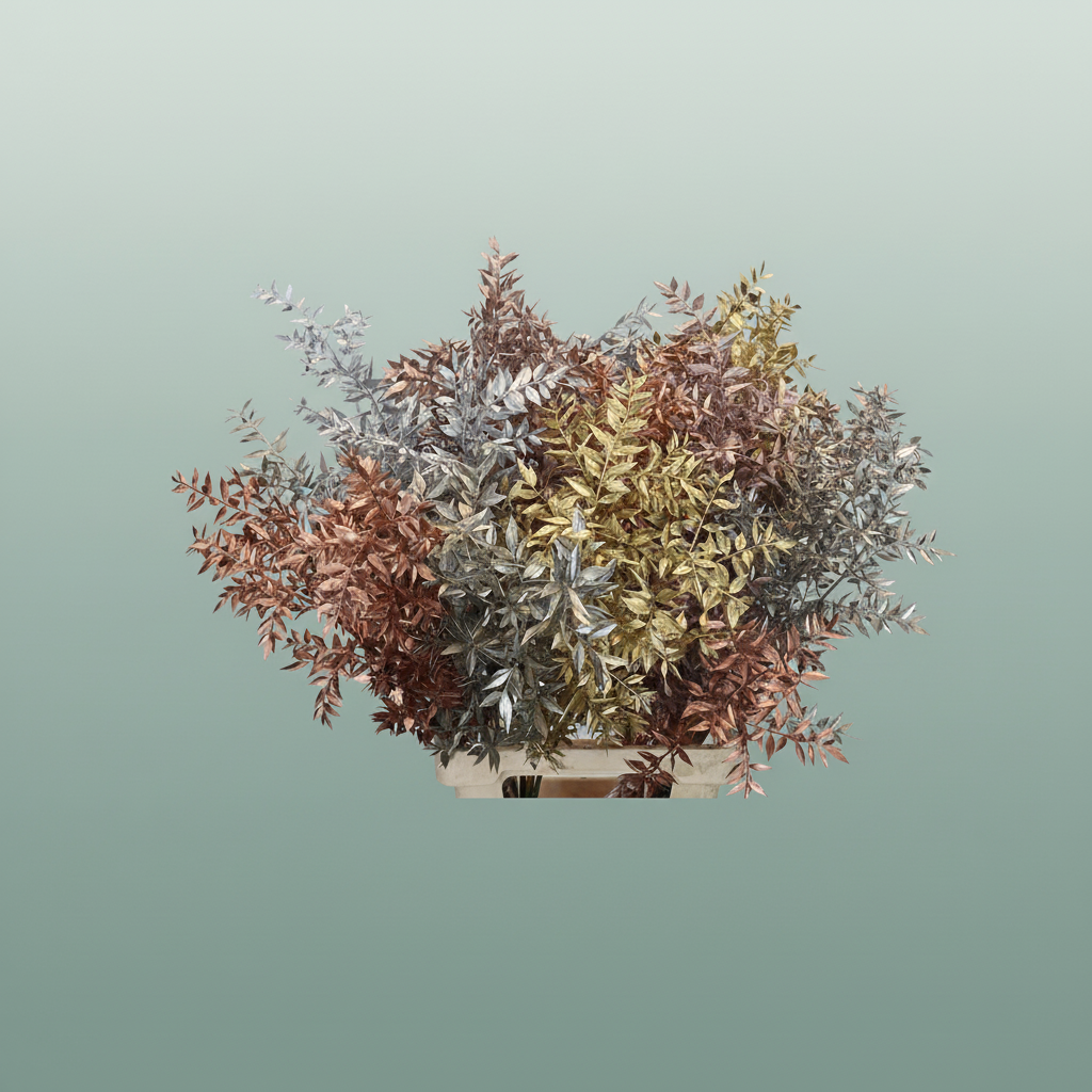 Dried Ruscus Aculeatus Metallic Mix