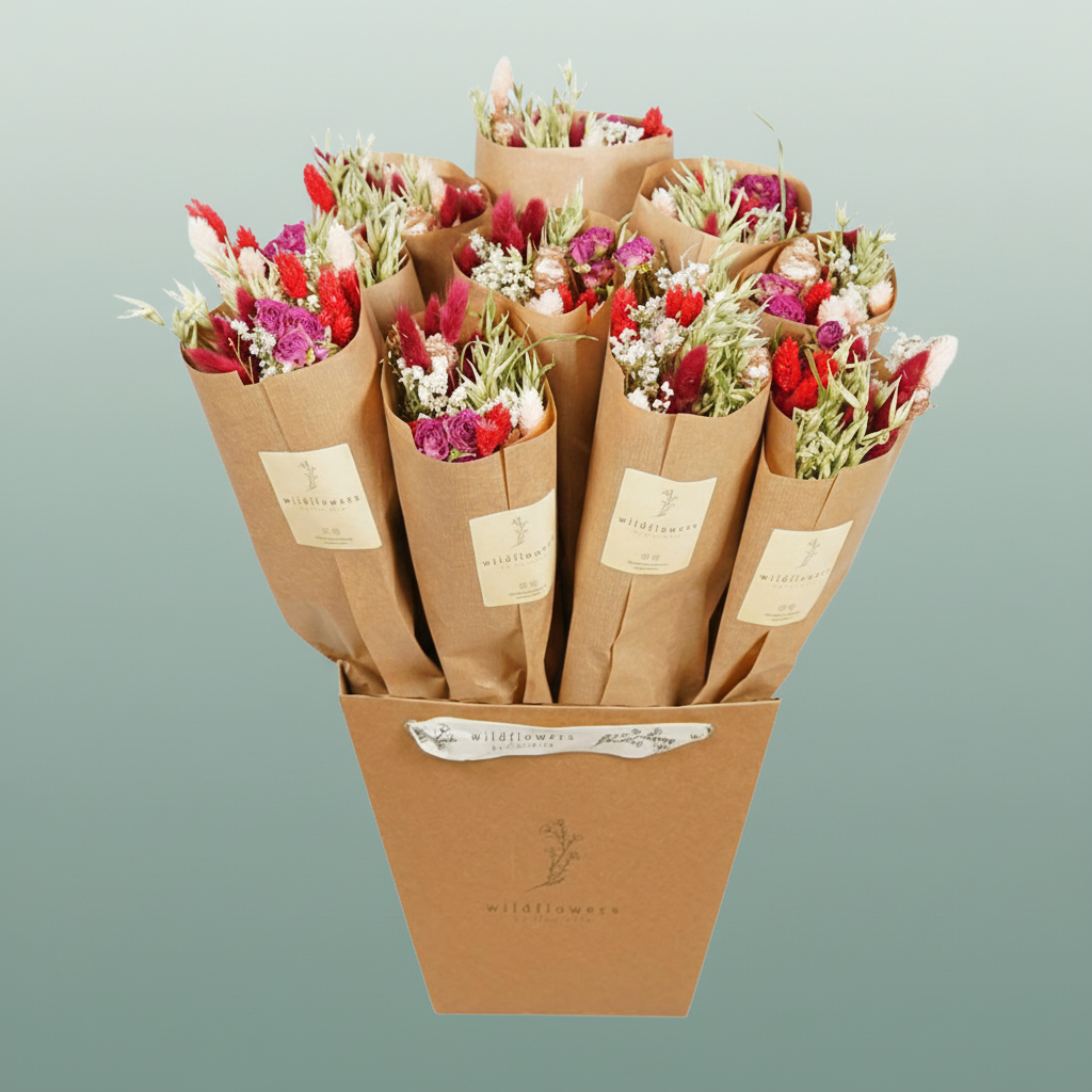 Dried Bouquet Red Allure Market