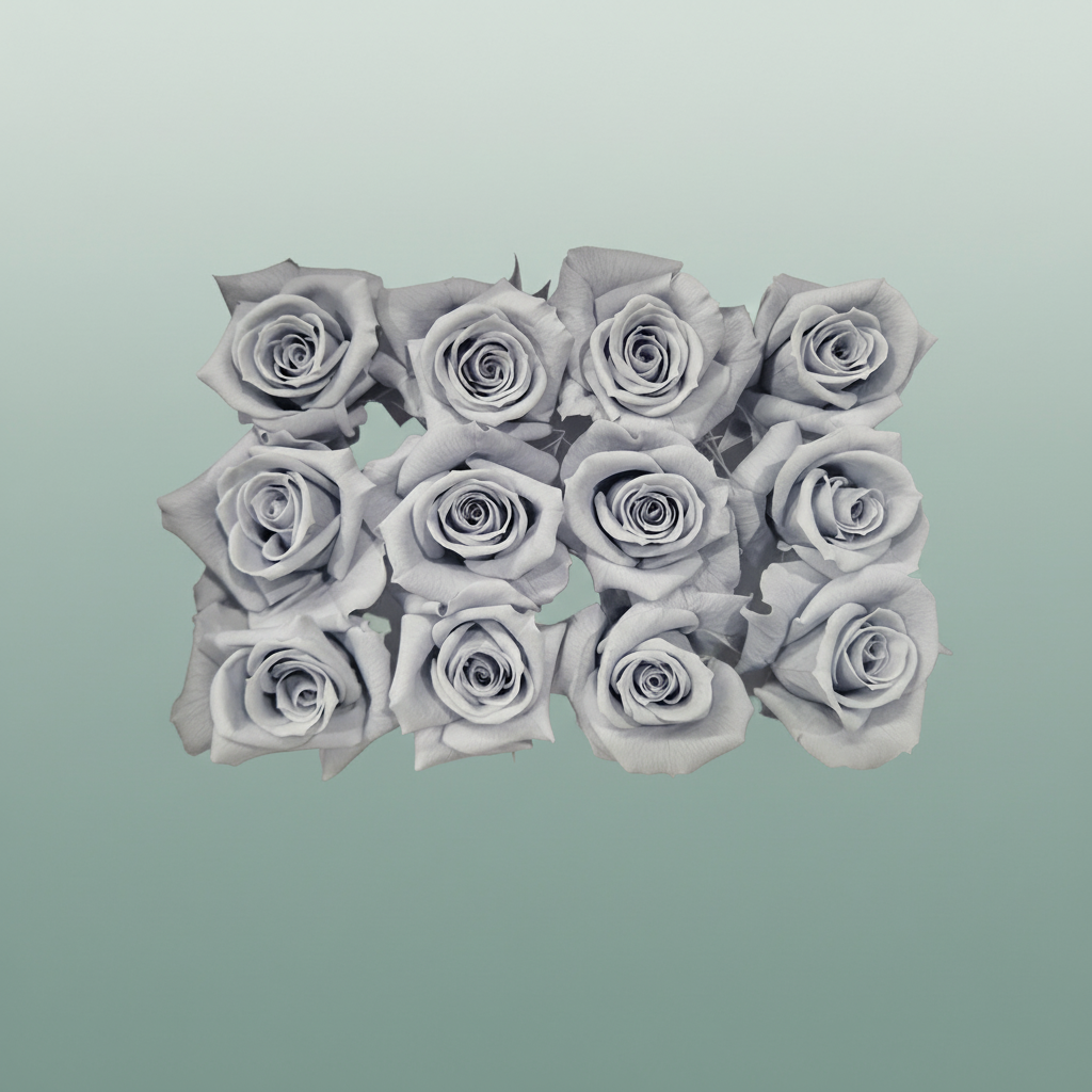 Rose Preserved Mini Grey