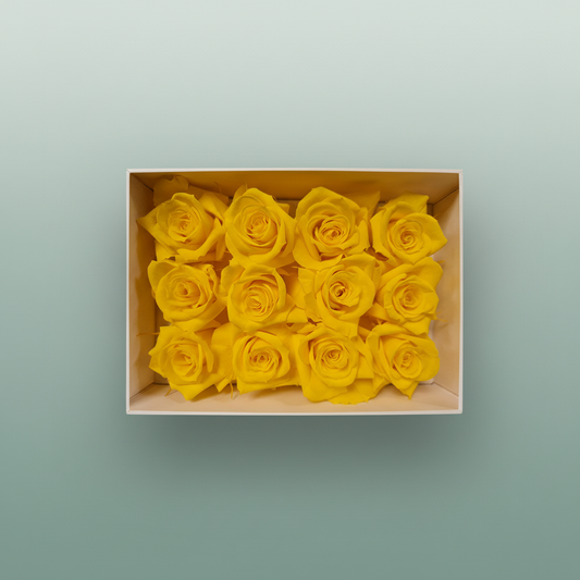 Rose Preserved Mini Yellow
