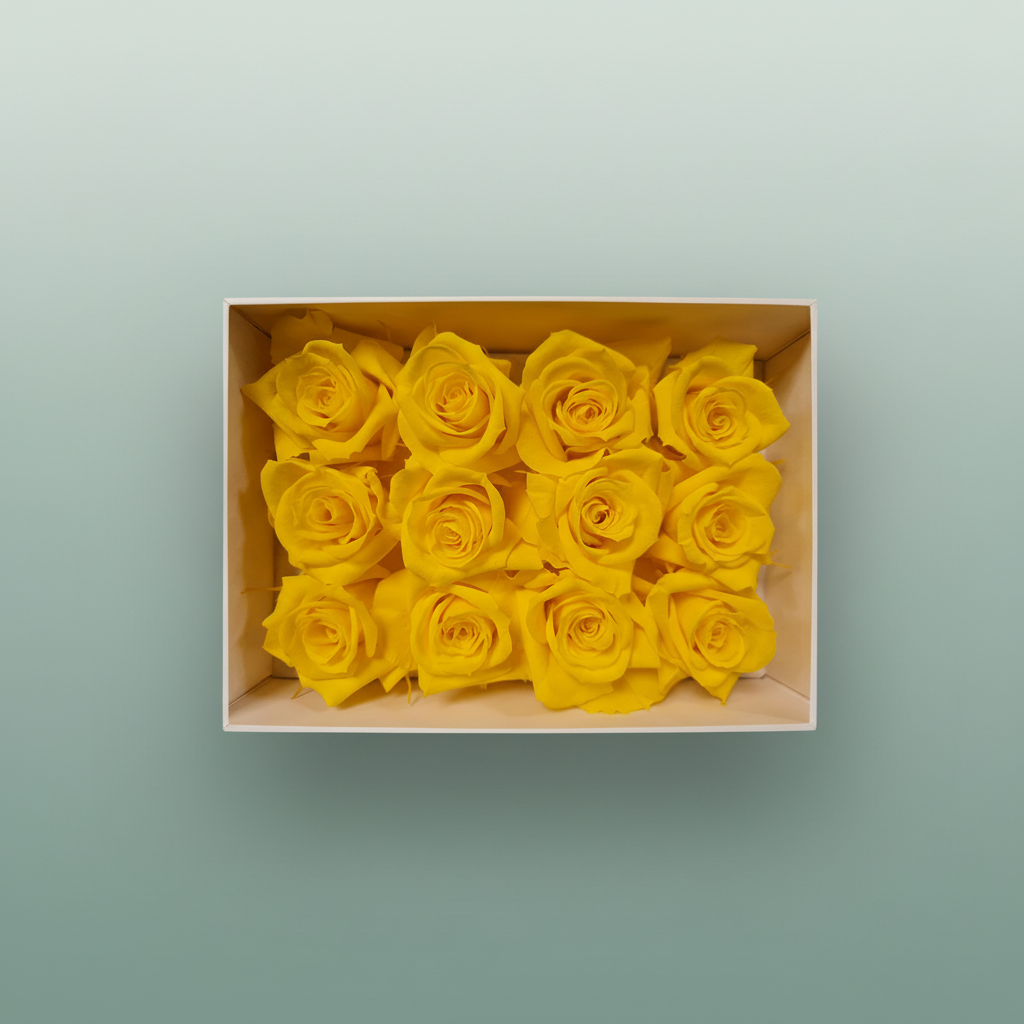 Rose Preserved Mini Yellow