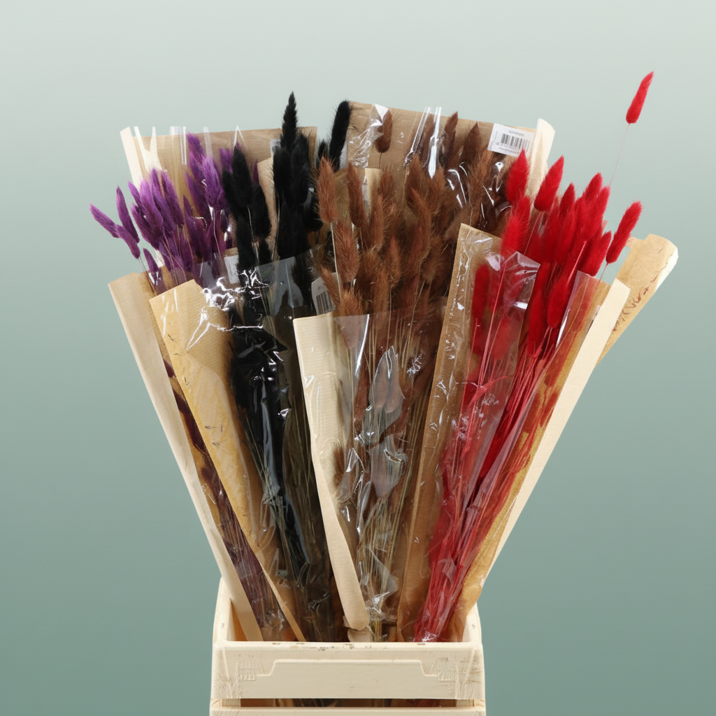 Dried Lagurus Autumn Mix