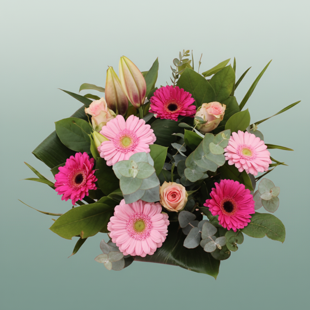 Bouquet Hand Tied Rose & Lily