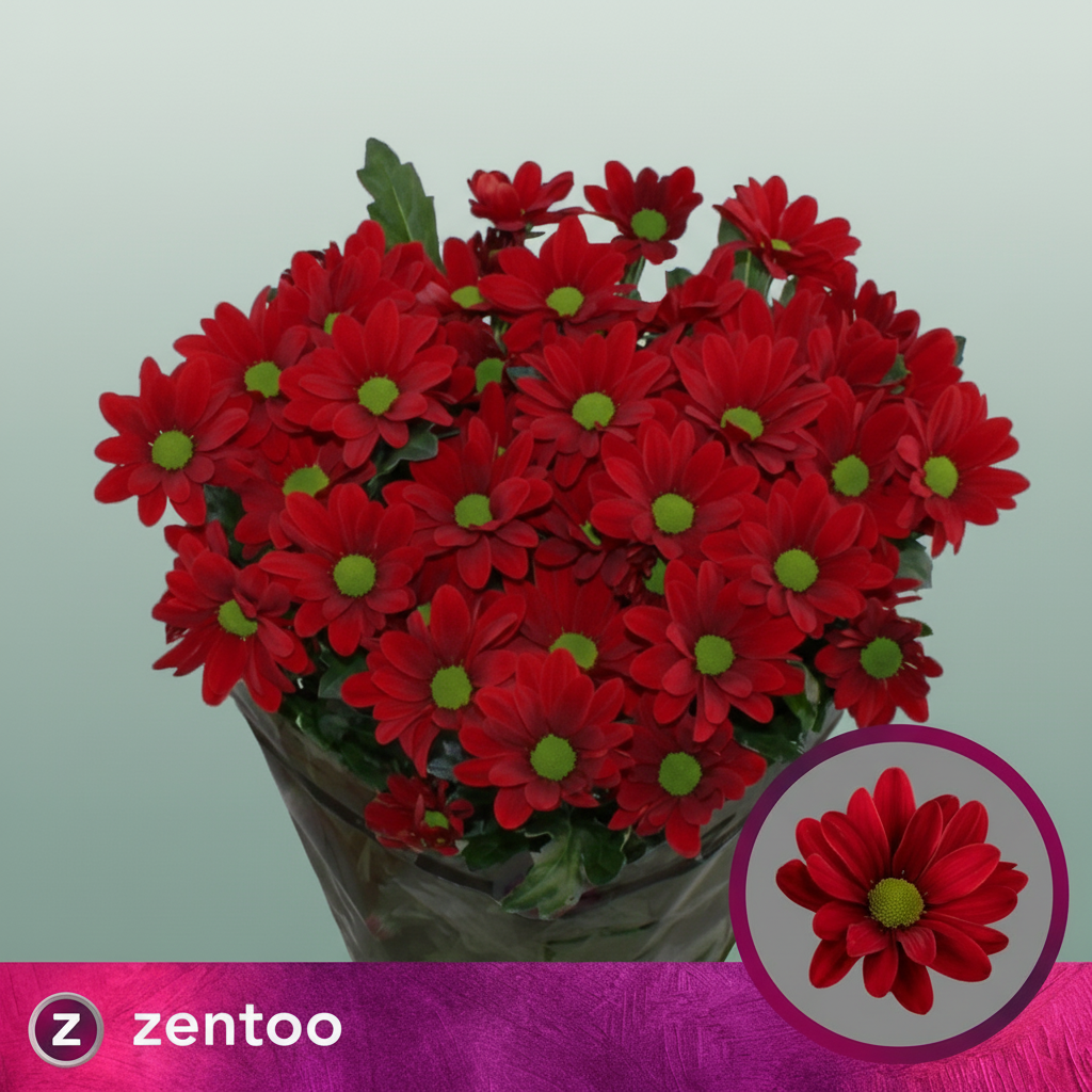 Chrysanthemum Spray Red