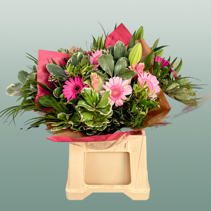 Bouquet Hand Tied Rose & Lily