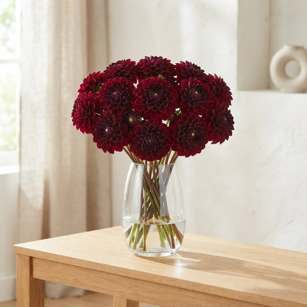 Dahlia ‘Black Fox’ Cut Stems – Brown, 60cm