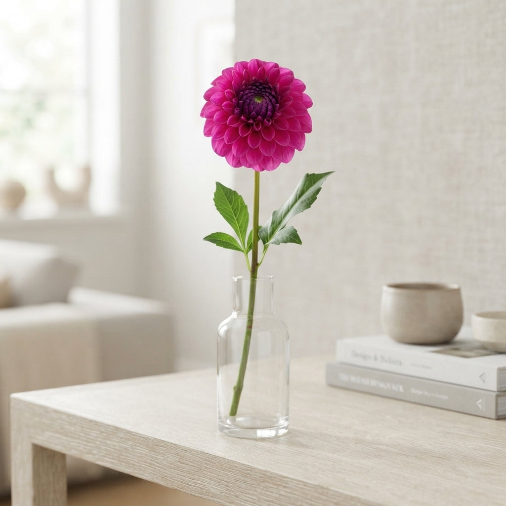 Purple Fox Dahlia Flowers – 60cm Stems