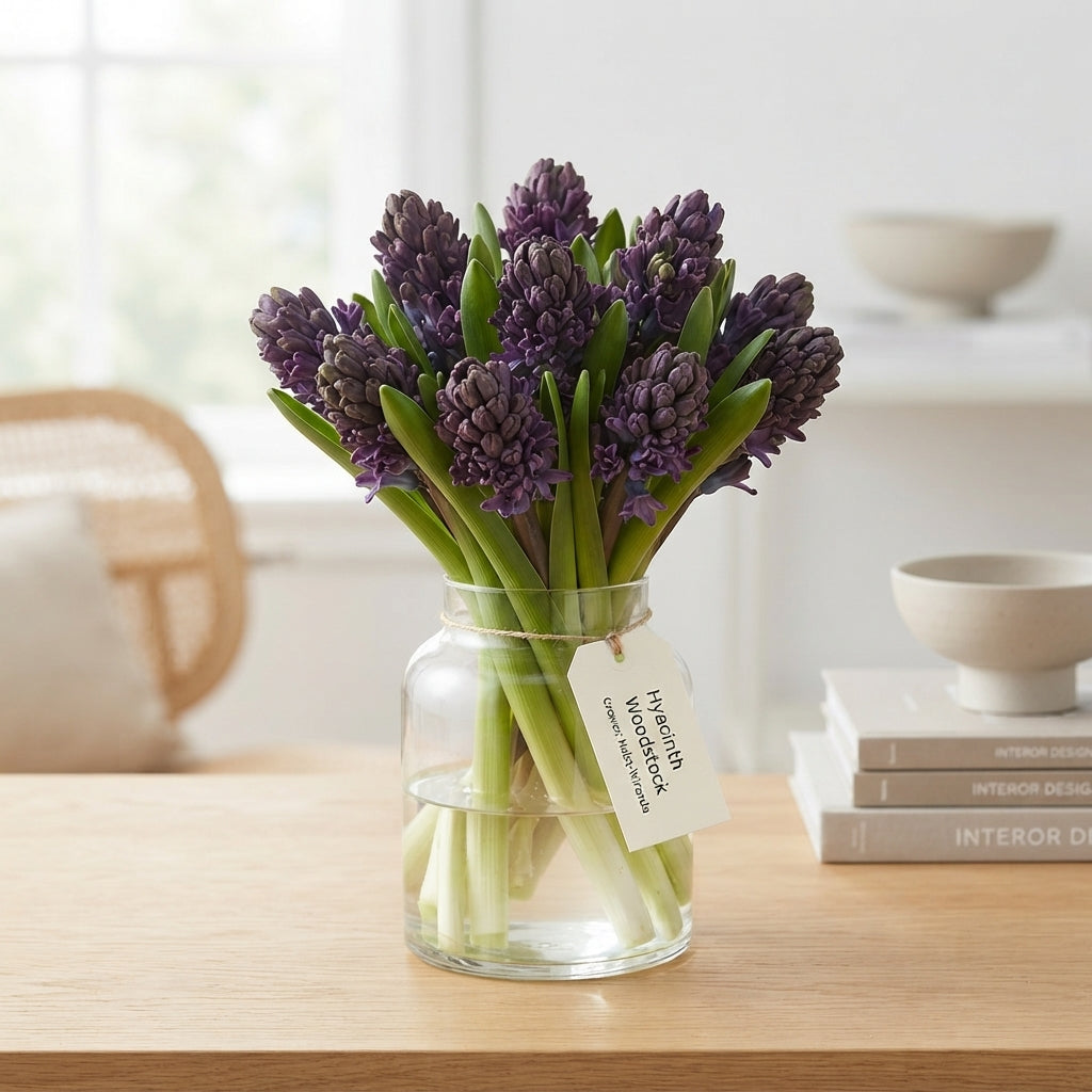Purple Hyacinth ‘Woodstock’ – 34cm Stems