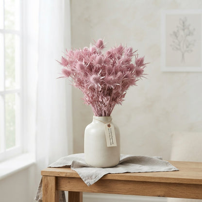 Light Pink Dyed Eryngium Stems – 60cm