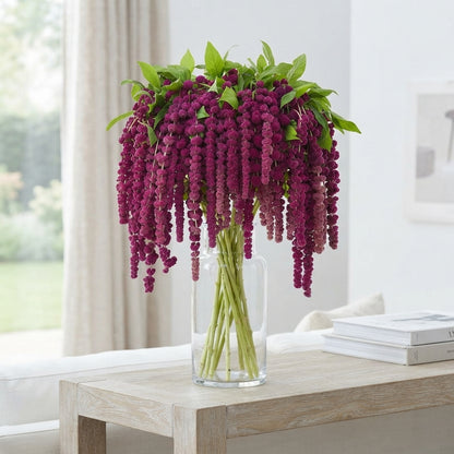 Purple Amaranthus Rosary – 75cm Stems