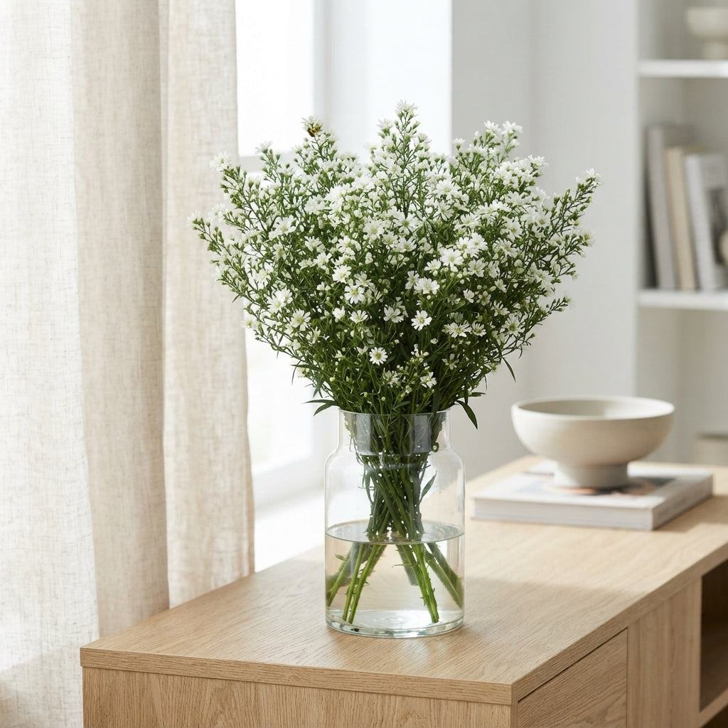 White Monte Casino Aster – 80cm Cut Stems