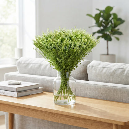 Green Lepidium Bell Filler Flowers – 80cm Stems