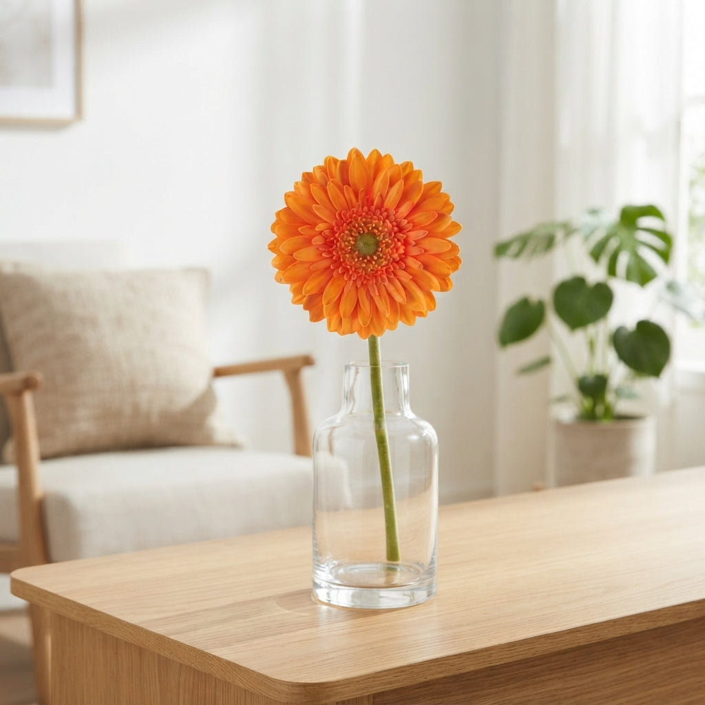 Orange Germini Cuby Cut Flowers – 45cm Stems