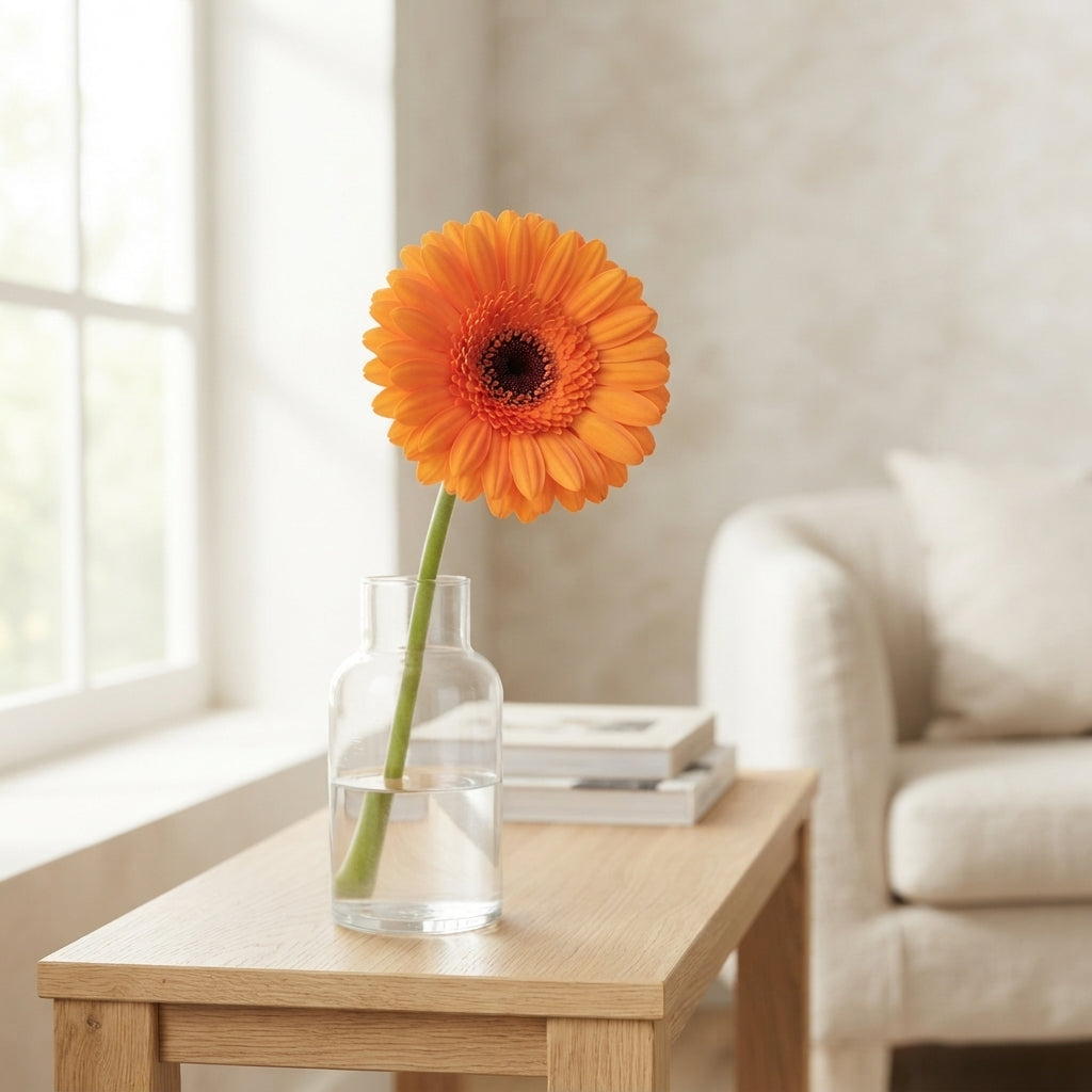Orange Germini Caramba Cut Flowers – 45cm Stems