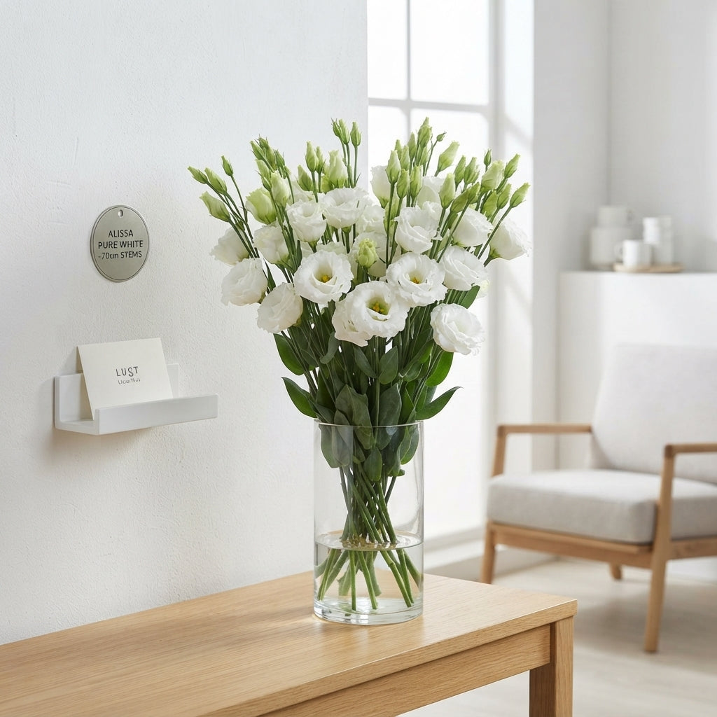 White Lisianthus ‘Alissa Pure White’ – 10 Stems