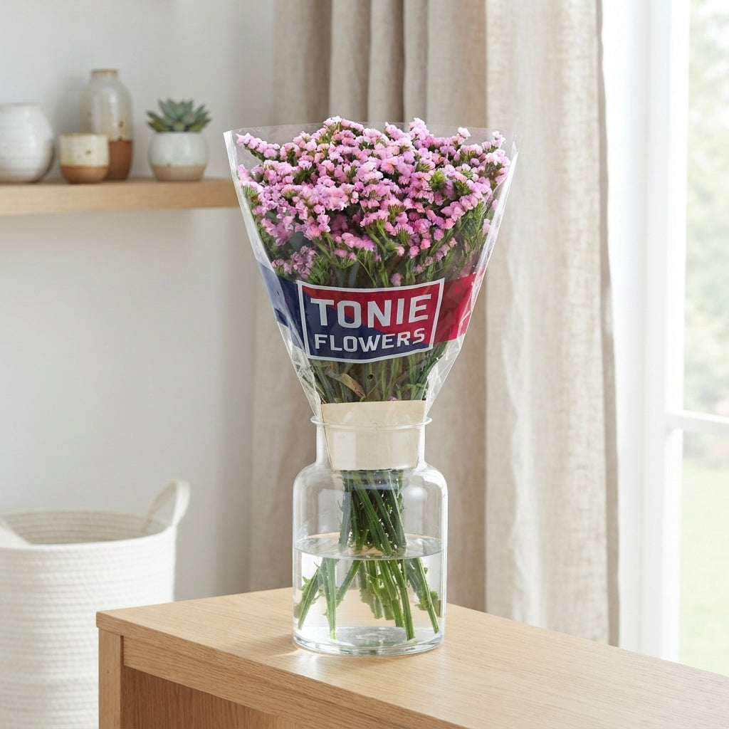 Pink Statice ‘Fantasia Wings’ Cut Flowers – 25 Stems